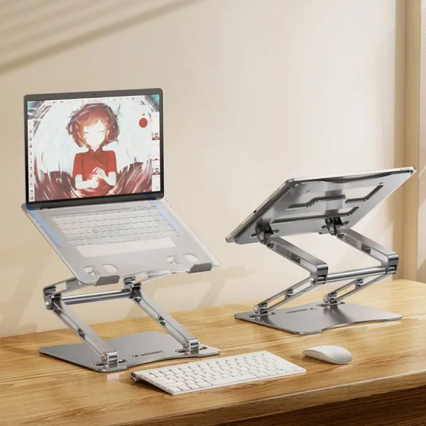 MG Laptop Stand V1 stojan na notebook + stojan na mobil, strieborný (WRS-CPY75DSS)