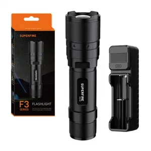 Superfire F3-L2 LED baterka 1000lm, čierna (F3-L2)