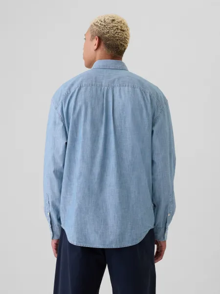 GAP  Pánska Chambray košeľa s logom 543170-00 Veľkosť: M