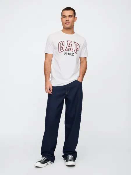 GAP  Pánske Tričko s logom  Prague 646667-01 Veľkosť: M