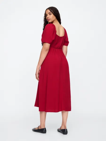 GAP  Dámske Midi šaty s rozparkem 646168-00 Veľkosť: XS