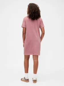 GAP V-FRCH LOGO TEE DRESS Dámske šaty, ružová, veľkosť