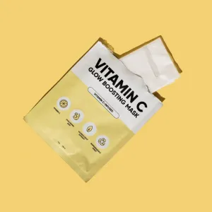 breakout + aid Vitamin C Glow Boosting Mask plátenná maska s vitamínom C 34 g