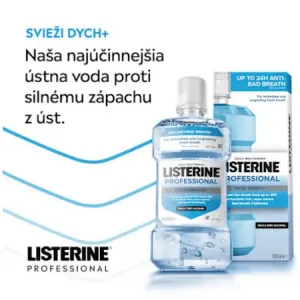 LISTERINE Professional fresh breath + ústna voda bez alkoholu 500 ml
