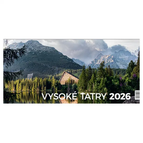 Stolový kalendár riadkový Vysoké Tatry 29,7 × 14,0 cm 2026