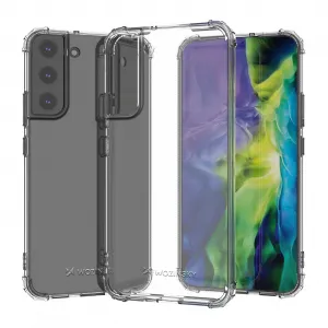 MG Anti Shock Military silikónový kryt na Samsung Galaxy S22 Plus, priesvitný