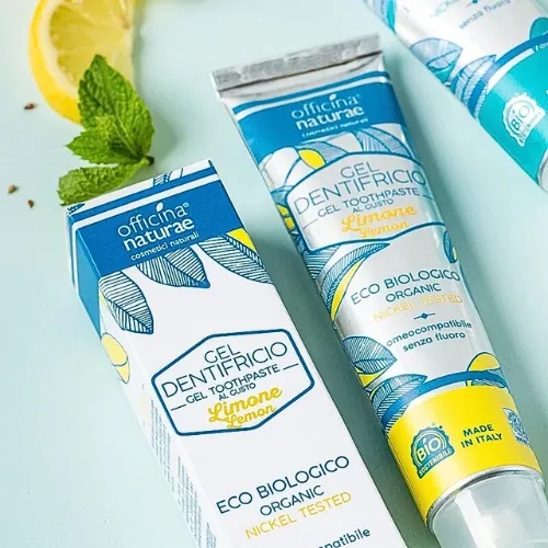 Prírodná gélová zubná pasta s príchuťou citrón Officina Naturae 75ml