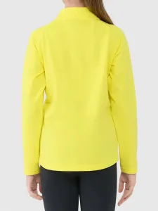 Chlapčenská zateplená lyžiarska mikina s 1 2 zipsom 4F JUNIOR BRUSHED UNDERWEAR U106-4FJWAW25UBRUU106-71S-YELLOW