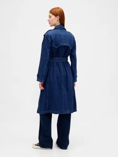 GAP  Dámská Oversize džínový trenčkot UltraSoft 804078-00 Veľkosť: M