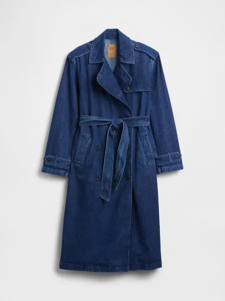 GAP  Dámská Oversize džínový trenčkot UltraSoft 804078-00 Veľkosť: M