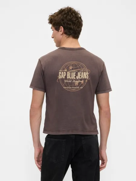 GAP  Pánské Crop tričko Heavyweight 813825-01 Veľkosť: M