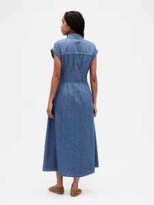 GAP Denim Midi Dress with Pockets - Ladies