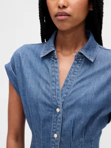 GAP Denim Midi Dress with Pockets - Ladies