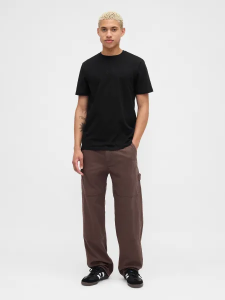 GAP V-FRCH MINI LOGO TEE Pánske tričko, čierna, veľkosť