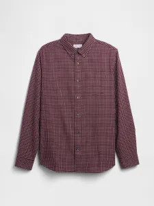 GAP V-LS STANDARD OXFORD Pánska košeľa, červená, veľkosť