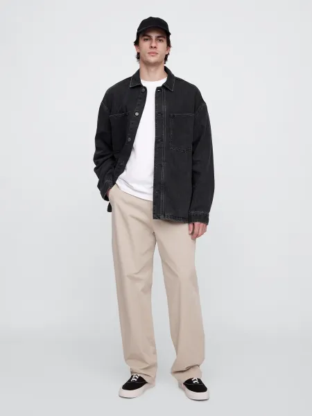 GAP  Pánská Oversize džínová košilová bunda SuperSoft 744565-00 Veľkosť: M
