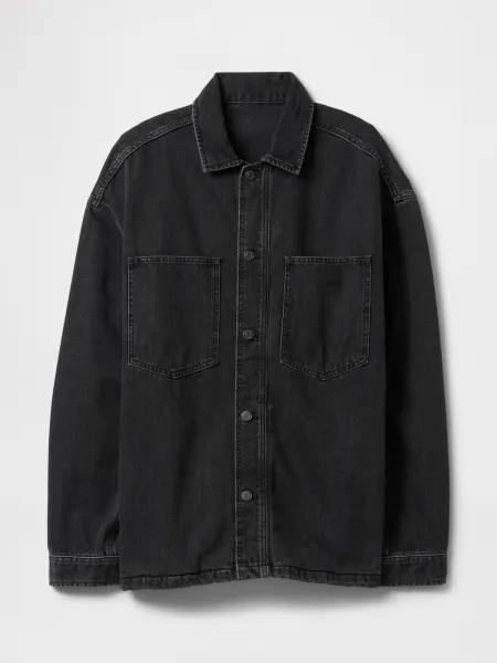 GAP  Pánská Oversize džínová košilová bunda SuperSoft 744565-00 Veľkosť: M