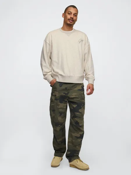 GAP  Pánská Oversize mikina s logem 730184-01 Veľkosť: M