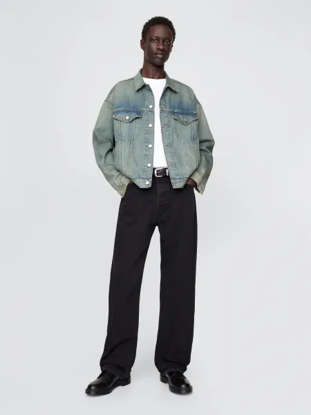 GAP  Pánská Oversize džínová bunda Icon Americana 734196-00 Veľkosť: M