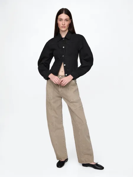 GAP  Dámská Džínová crop bunda 714002-03 Veľkosť: L