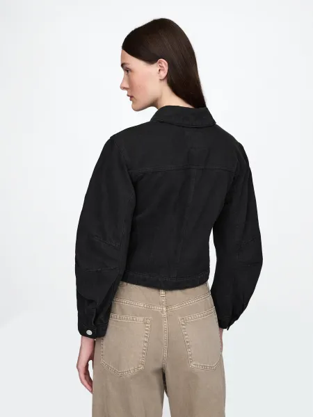 GAP  Dámská Džínová crop bunda 714002-03 Veľkosť: L