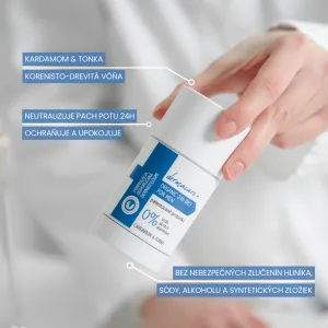Soaphoria Dermacare+ 24h men: organický dezodorant s prebiotikami a probiotikami - cardamom & tonka