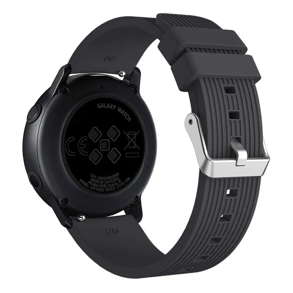 BStrap Silicone Line (Small) remienok na Garmin Vivoactive 5, black