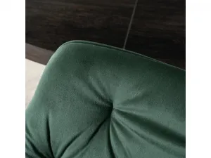 JAKS Jedálenská stolička zelená velúr Modesto