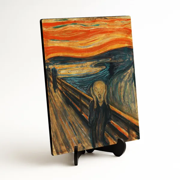 Drevený obraz - Výkrik, Munch