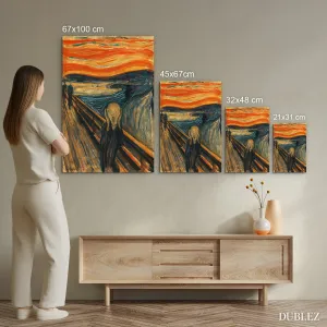 Drevený obraz - Výkrik, Munch