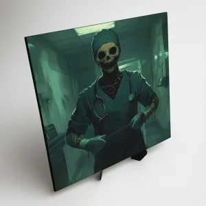 Dark art obraz z dreva - Doktor