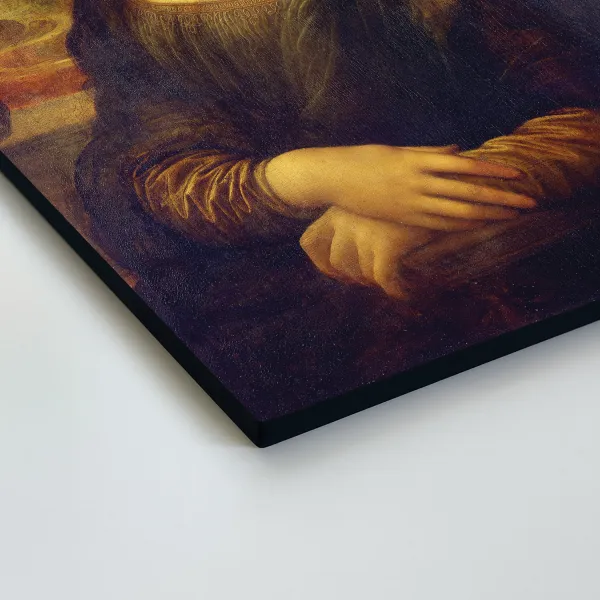 Drevená reprodukcia obrazu - Mona Lisa