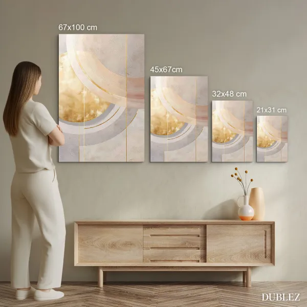 Veľký abstraktný obraz - Gold