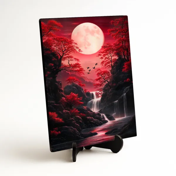 Japonský obraz - Červený spln