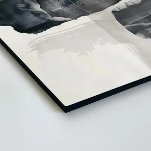 Abstraktný obraz na dreve - Ink balance