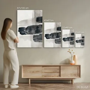 Abstraktný obraz na dreve - Ink balance