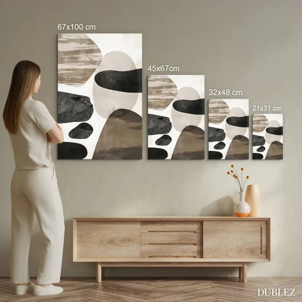 Drevený obraz - Shape art