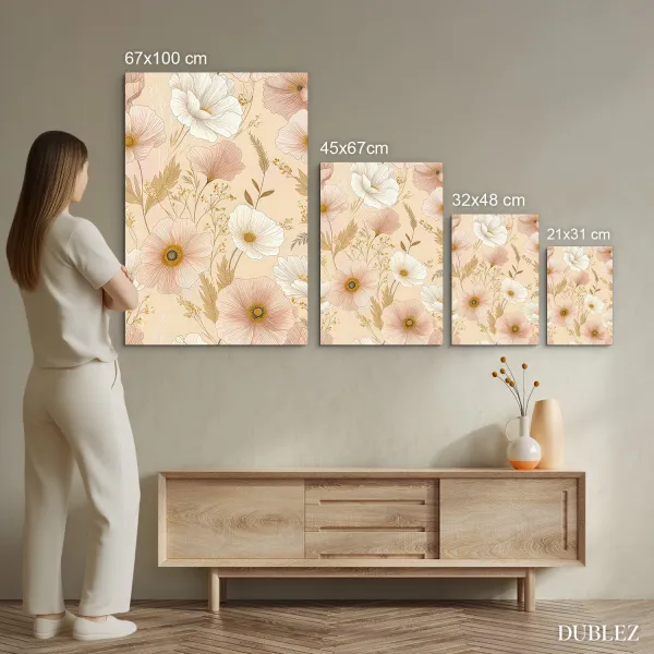 Kvetinový obraz do spálne - Ružový sen anemone