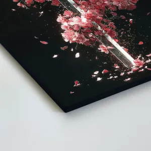 Čierny obraz samurajského meča - Katana