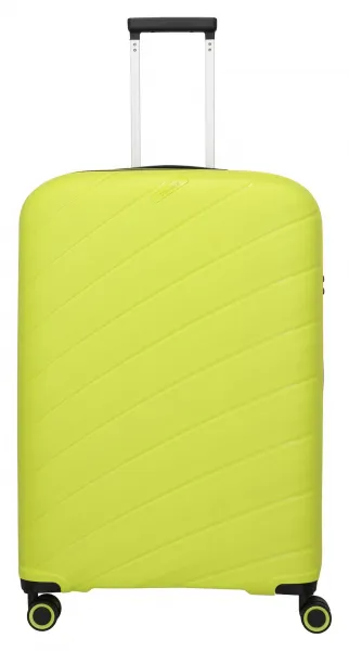 Veľký škrupinový kufor na kolieskach Travelite Burano L Apple green
