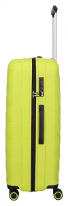 Veľký škrupinový kufor na kolieskach Travelite Burano L Apple green