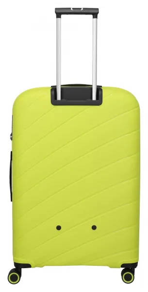 Veľký škrupinový kufor na kolieskach Travelite Burano L Apple green