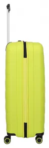 Veľký škrupinový kufor na kolieskach Travelite Burano L Apple green