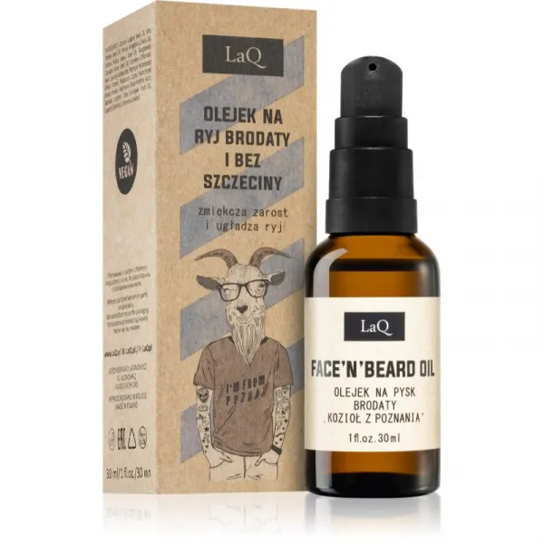 LaQ Goat From Poznaň ošetrujúci olej na tvár a fúzy 30 ml