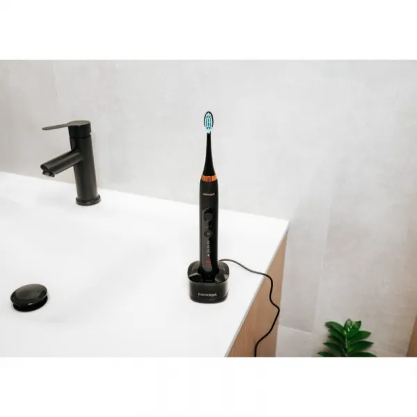 Concept Perfect Smile ZK7011 sonická elektrická zubná kefka s puzdrom Black 1 ks