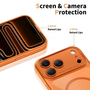 Tech-Protect MagPeak MagSafe CC kryt na iPhone 17 Pro Max, oranžový