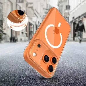 Tech-Protect MagPeak MagSafe CC kryt na iPhone 17 Pro Max, priesvitný