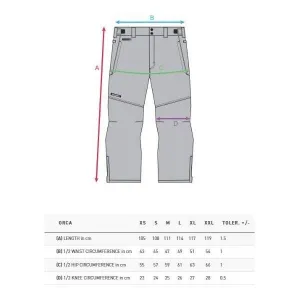 HORSEFEATHERS Nohavice Orca - black BLACK velikost XXL