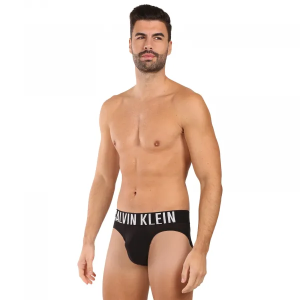 3PACK pánske slipy Calvin Klein čierné (NB3607A-ZDM) S