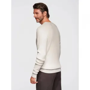 Pánsky sveter OMBRE Sweater OM-SWSW-0183 V-3ight grey